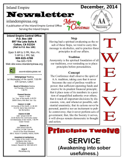 December 2014 - Inland Empire AA