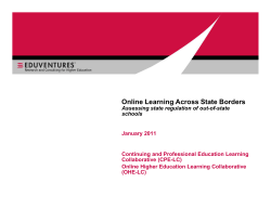 Online Learning Across State Borders