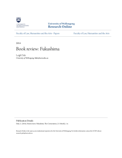 Book review: Fukushima - Research Online