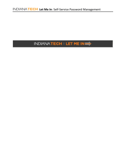 Let Me In: Self-Service Password Management