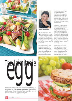 The nutrient vitality of the most nutritious food, the egg, is well known