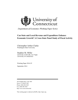 Can State and Local Revenue and Expenditure Enhance Economic