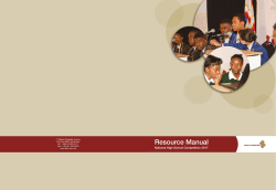 Resource Manual - Bank of Namibia