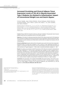 Increased Circulating and Visceral Adipose Tissue Expression