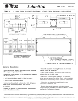Submittal - Titus HVAC