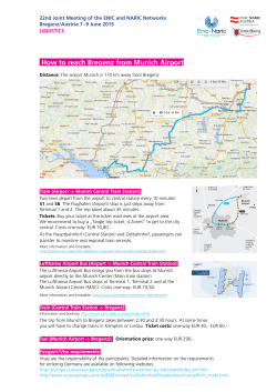 How to reach Bregenz from Munich Airport - ENIC