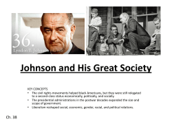 Johnson and His Great Society