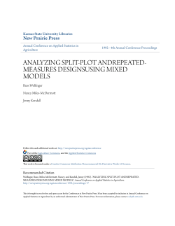 analyzing split-plot andrepeated-measures
