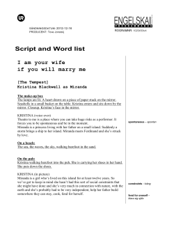 Script and Word list