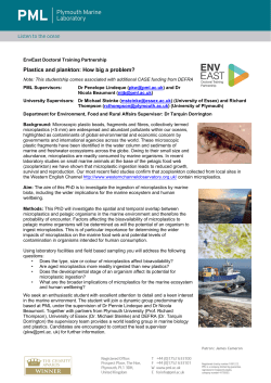 Plastics and plankton: How big a problem?