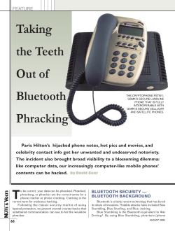 Taking the Teeth Out of Bluetooth Phracking