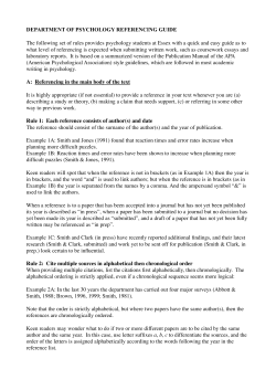 Guide to referencing - University of Essex