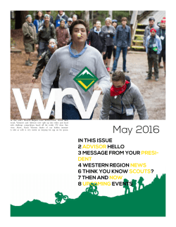 May 2016 - Western Region Venturing