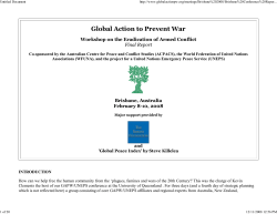 Global Action to Prevent War