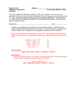 Exam 5, Part II Name(s)