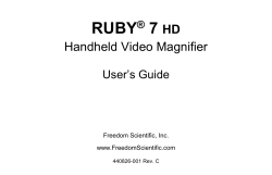 RUBY 7 HD - Freedom Scientific
