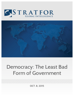 Democracy: The Least Bad Form of Government