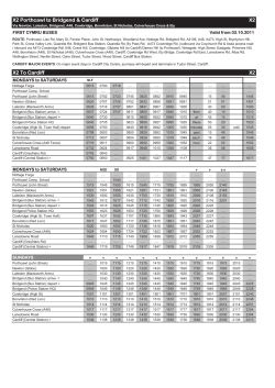Bus service X2 - Vale of Glamorgan Council