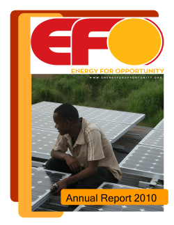 Annual Report 2010 - Energy for Opportunity