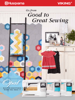 Good to Great Sewing