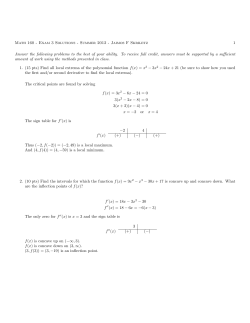 Exam 3 Solutions - Math