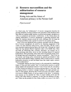 militarization of resource - Penn State School of International Affairs