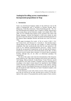 Analogical levelling across constructions