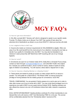 FAQs - Mums Gap Year