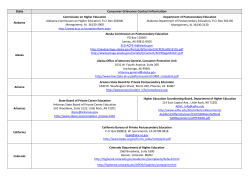 State Consumer Grievance Contact Information