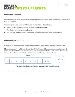 Grade 3, Module 7, Topic A