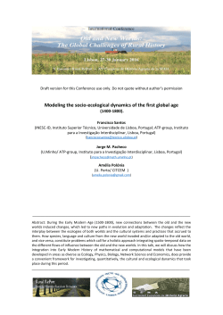 Modeling the socio-ecological dynamics of the first global age