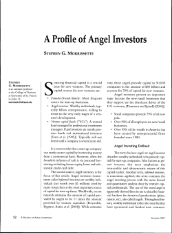 A Profile of Angel Investors - AUEB e