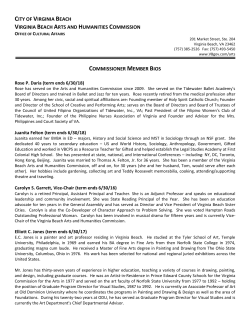 commissioner member bios