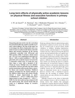 Long-term effects of physically active academic lessons on physical
