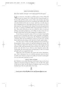 about doomed queens: about the author