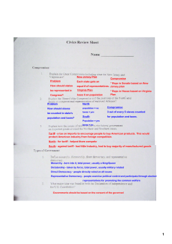 Problem How should states be represented in Congress? New