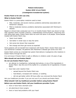 Patient Information Exelon - Novartis Pharmaceuticals Corporation