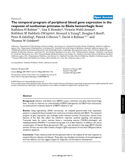The temporal program of peripheral blood gene expression in the