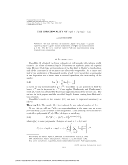 log(1 &minus; 1 /q) - American Mathematical Society