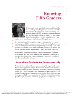 Knowing Fifth Graders - Responsive Classroom