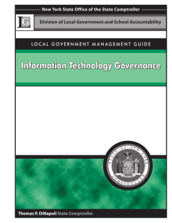 New York State Local Government Management Guide: Information