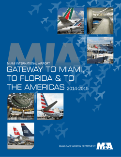 Passenger Brochure - Miami International Airport