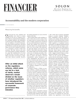 Accountability and the Modern Corporation