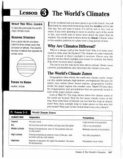 The World`s Climates