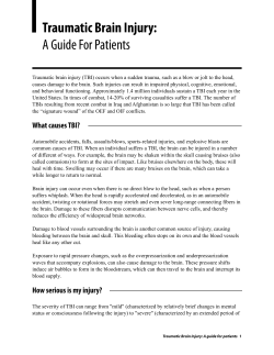 TBI guide for patients