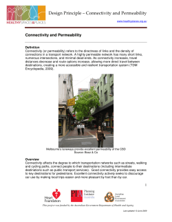 Design Principle &ndash; Connectivity and Permeability