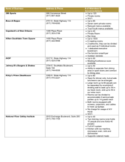 Meeting Room Accommodations