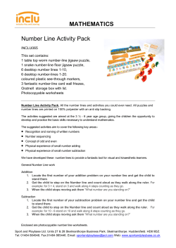 INCLU065 numberline activity pack