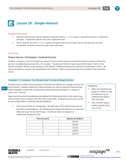 Grade 7 Mathematics Module 4, Topic B, Lesson 10