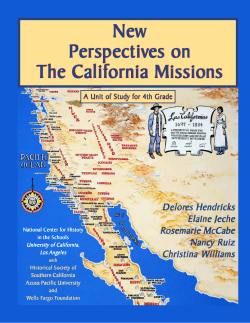 New Perspectives on The California Missions A Unit of